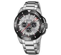 Festina Reloj de Hombre Acero Inoxidable Plata Chrono Bike Pulsera Uf20641/1
