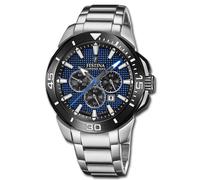 Festina Reloj de Hombre Acero Inoxidable Plata Chrono Bike Pulsera Uf20641/2