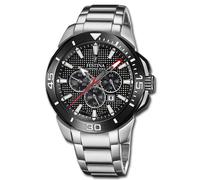 Festina Reloj de Hombre Acero Inoxidable Plata Chrono Bike Pulsera Uf20641/4