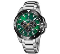 Festina Reloj de Hombre Acero Inoxidable Plata Chrono Bike Pulsera UF20641/A
