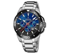 Festina Reloj de Hombre Acero Inoxidable Plata Chrono Bike Pulsera UF20641/C
