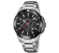 Festina Reloj de Hombre Acero Inoxidable Plata Chrono Bike Pulsera UF20641/D
