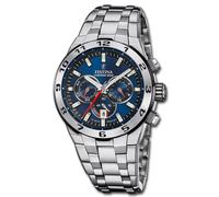 Festina Reloj de Hombre Acero Inoxidable Plata Chrono Bike Pulsera UF20670/1