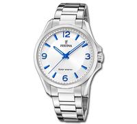 Festina Reloj de Hombre Acero Inoxidable Plata Solar Energía Uf20656/1