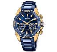 Festina Reloj de Hombre Chrono Bike F20547/1 Pulsera Acero Inox Azul UF20547/1