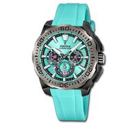 Festina Reloj de Hombre Chrono Bike Pulsera Caucho Tuürkis Azul Uf20726/2