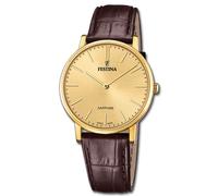 Festina Reloj de Hombre Hecho en Suiza Pulsera de Cuero Braun Uf20016/2