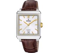 Festina Reloj de Hombre Rectangular Dos Colores con Correa de Cuero F20681/4
