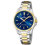 Festina Reloj de Mujer Acero Inoxidable Oro Plata Solar Energía Uf20655/4