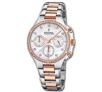 Festina Reloj de Mujer F20403/1 Pulsera Acero Boyfriend Plata Rosa UF20403/1