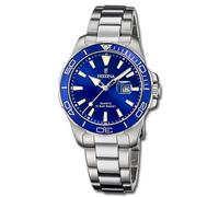 Festina Reloj Mujer Analógico de Acero Inoxidable 316l Plateado - Movimiento de Cuarzo - Cristal Mineral de Alta Resistencia - Resistente al Agua 10 ATM - Calendario F20503/3