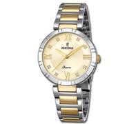 Festina Reloj de Mujer Reloj Pulsera Acero Inoxidable Oro Plata Uf16937/B