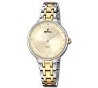 Festina Reloj de Mujer Reloj Pulsera Acero Inoxidable Oro Plata UF20625/2