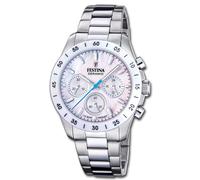 Festina Reloj de Mujer Reloj Pulsera Cerámica Acero Inoxidable Plata Uf20693/1