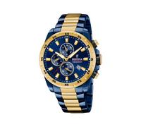 Festina Reloj hombre analógico F20564/1 Chrono Sport – Acero 316l Azul, Cronógrafo, 10ATM