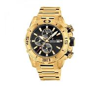 Festina Reloj para Hombre F20492/4 Prestige – Caja y correa Acero 316L dorado, Cronógrafo, 10 ATM
