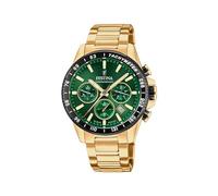 Festina Reloj Hombre Analógico de Acero Inoxidable 316l Dorado F20634/4