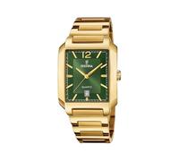 Festina Reloj hombre F20678/5 On The Square - Acero 316L dorado, Cuarzo, Calendario, 5 ATM