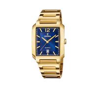 Festina Reloj de hombre F20678/3 On The Square – Acero 316l dorado, cuarzo, calendario, 5 ATM