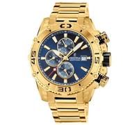 Festina Reloj Hombre Analógico de Acero Inoxidable 316l Dorado - Movimiento de Cuarzo - Cronógrafo - Calendario - Cristal Mineral de Alta Resistencia - Resistente al Agua 10 ATM F20492/2 Prestige
