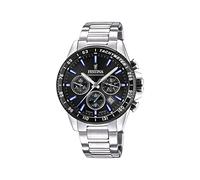 Festina Reloj Hombre Analógico de Acero Inoxidable 316l - Movimiento de Cuarzo - Cronógrafo - Calendario - Cristal Mineral de Alta Resistencia - Resistente al Agua 10 ATM F20560 Timeless Chronograph