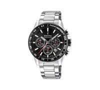 FESTINA Reloj Hombre Analógico de Acero Inoxidable 316l - Movimiento de Cuarzo - Cronógrafo - Calendario - Cristal Mineral de Alta Resistencia - Resistente al Agua 10 ATM F20560/6 Timeless Chronograph