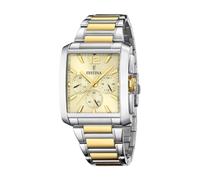 Festina Reloj Hombre Analógico de Acero Inoxidable 316l Multicolor | Movimiento de Cuarzo, Cronógrafo, Cristal Mineral de Alta Resistencia, Resistente al Agua 5 ATM F20637/2 Special Prices