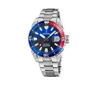 Festina Reloj Hombre Analógico de Acero Inoxidable 316l Plateado - Movimiento de Cuarzo - Calendario - Cristal Zafiro de Alta Resistencia - Resistente al Agua 20 ATM F20669/4 The Originals