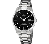 Festina Reloj Hombre Analógico de Acero Inoxidable 316l Plateado - Movimiento de Cuarzo - Calendario - Cristal Mineral de Alta Resistencia - Resistente al Agua 5 ATM F20511/4