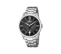 Festina Reloj Hombre Analógico de Acero Inoxidable 316l Plateado - Movimiento de Cuarzo - Calendario - Cristal Mineral de Alta Resistencia - Resistente al Agua 5 ATM F20425/3