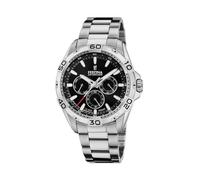 Festina Reloj Hombre Analógico de Acero Inoxidable 316l Plateado | Movimiento de Cuarzo, Calendario, Cristal Mineral de Alta Resistencia, Resistente al Agua 10 ATM, Multifunción F20623/5