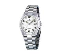Festina Reloj Hombre Analógico de Acero Inoxidable 316l Plateado - Movimiento de Cuarzo - Calendario - Cristal Mineral de Alta Resistencia - Resistente al Agua 5 ATM F16374/9