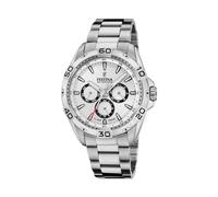 Festina Reloj Hombre Analógico de Acero Inoxidable 316l Plateado | Movimiento de Cuarzo, Calendario, Cristal Mineral de Alta Resistencia, Resistente al Agua 10 ATM, Multifunción F20623/1