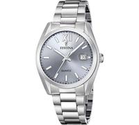 Festina Reloj Hombre Analógico de Acero Inoxidable 316l Plateado - Movimiento de Cuarzo - Calendario - Cristal Mineral de Alta Resistencia - Resistente al Agua 5 ATM F20707/1