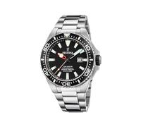 Festina Reloj Hombre Analógico de Acero Inoxidable 316l Plateado - Movimiento de Cuarzo - Calendario - Cristal Zafiro de Alta Resistencia - Resistente al Agua 20 ATM F20663/3 The Originals