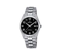 Festina Reloj Hombre Analógico de Acero Inoxidable 316l Plateado - Movimiento de Cuarzo - Calendario - Cristal Mineral de Alta Resistencia - Resistente al Agua 10 ATM F20437/4