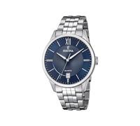 Festina Reloj Hombre Analógico de Acero Inoxidable 316l Plateado - Movimiento de Cuarzo - Calendario - Cristal Mineral de Alta Resistencia - Resistente al Agua 5 ATM F20425/2