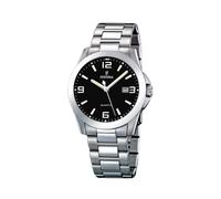 Festina Reloj Hombre Analógico de Acero Inoxidable 316l Plateado - Movimiento de Cuarzo - Calendario - Cristal Mineral de Alta Resistencia - Resistente al Agua 5 ATM F16376/4