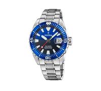 Festina Reloj Hombre Analógico de Acero Inoxidable 316l Plateado - Movimiento de Cuarzo - Calendario - Cristal Zafiro de Alta Resistencia - Resistente al Agua 20 ATM F20669/3 The Originals