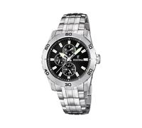 Festina Reloj Hombre Analógico de Acero Inoxidable 316l Plateado - Movimiento de Cuarzo - Cristal Mineral de Alta Resistencia - Resistente al Agua 5 ATM - Multifunción F16606 Special Prices