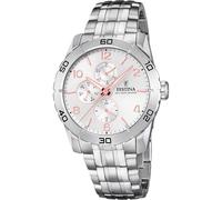 Festina Reloj Hombre Analógico de Acero Inoxidable 316l Plateado - Movimiento de Cuarzo - Cristal Mineral de Alta Resistencia - Resistente al Agua 5 ATM - Multifunción F16606 Special Prices