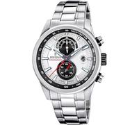 Festina Reloj Hombre F20694/1 Timeless Chronograph Caja de Acero Inoxidable 316l Plateado Correa de Acero Inoxidable 316l Plateado