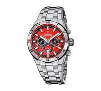 FESTINA Reloj Hombre Analógico de Acero Inoxidable 316l Plateado - Movimiento de Cuarzo - Cronógrafo - Calendario - Cristal Mineral de Alta Resistencia - Resistente al Agua 10 ATM F20670/5 Chrono Bike