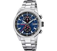 Festina Reloj Hombre F20694/5 Timeless Chronograph Caja de Acero Inoxidable 316l Plateado Correa de Acero Inoxidable 316l Plateado