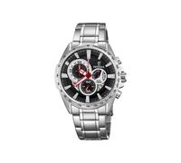 Festina Reloj Hombre Analógico de Acero Inoxidable 316l Plateado | Movimiento de Cuarzo, Cronógrafo, Calendario, Cristal Mineral Resistente, Resistente al Agua 10 ATM F6864/5 Special Prices