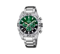 FESTINA Reloj Hombre Analógico de Acero Inoxidable 316l Plateado - Movimiento de Cuarzo - Cronógrafo - Calendario - Cristal Mineral de Alta Resistencia - Resistente al Agua 10 ATM F20543/3 Chrono Bike