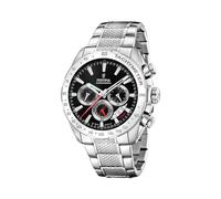 FESTINA Reloj Hombre Analógico de Acero Inoxidable 316l Plateado - Movimiento de Cuarzo - Cronógrafo - Calendario - Cristal Mineral Resistente - Resistente al Agua 10 ATM F20668/4 Timeless Chronograph