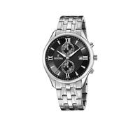Festina Reloj Hombre Analógico de Acero Inoxidable 316l Plateado - Movimiento de Cuarzo - Cronógrafo - Calendario - Cristal Mineral de Alta Resistencia F6854/8 Timeless Chronograph