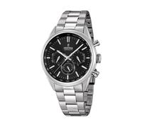Festina Reloj Hombre Analógico de Acero Inoxidable 316l Plateado - Movimiento de Cuarzo - Cronógrafo - Cristal Mineral de Alta Resistencia - Resistente al Agua 5 ATM F16820/4 Timeless Chronograph
