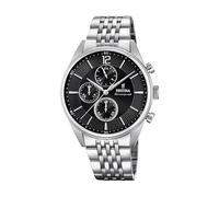 Festina Reloj Hombre Analógico de Acero Inoxidable 316l Plateado | Movimiento de Cuarzo, Cronógrafo, Cristal Mineral de Alta Resistencia, Resistente al Agua 5 ATM F20285/4 Timeless Chronograph